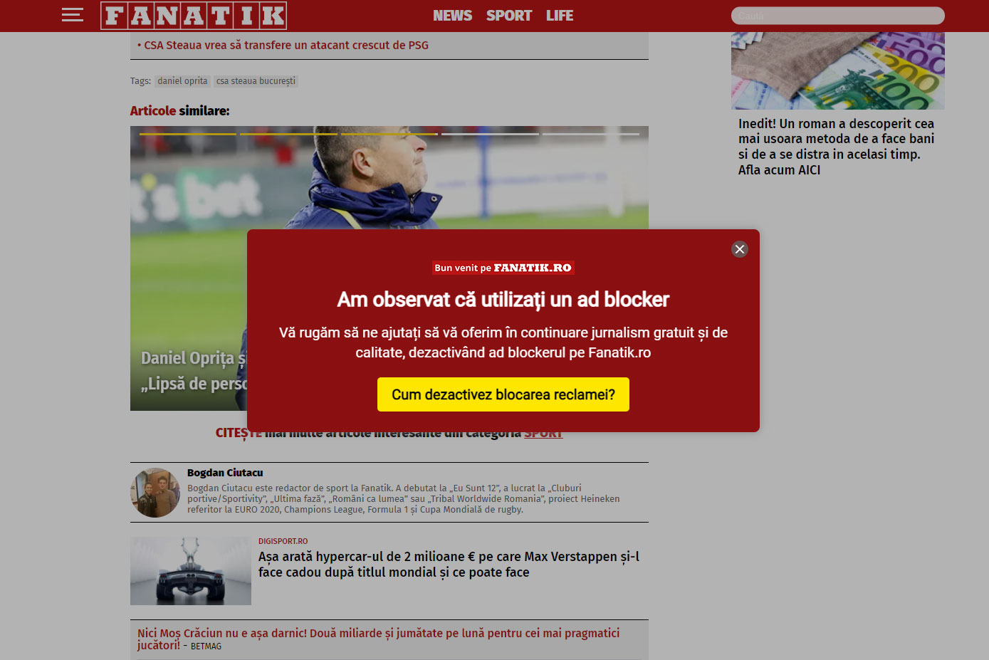 AD BLOCKER LA CLICKBAIT ȘI FURT DE CONȚINUT!